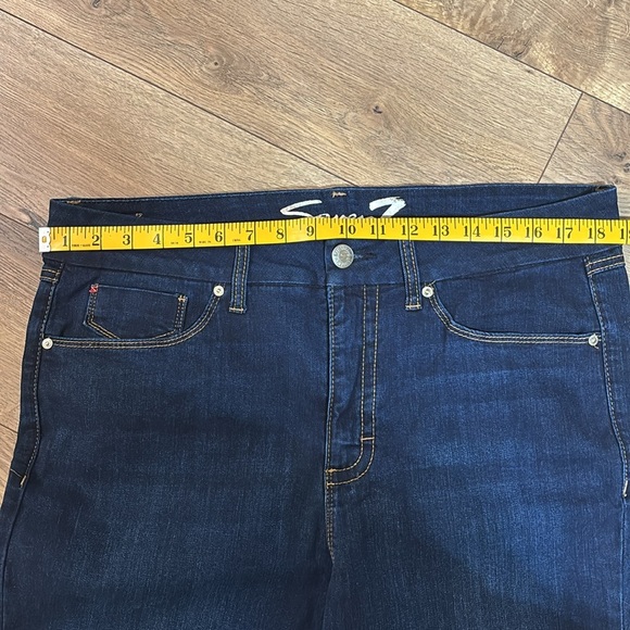 Seven 7 Tummyless High Rise Skinny Blue Denim Jeans womens size 16 - Picture 4 of 10